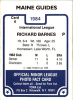 1984 TCMA Maine Guides Richard Barnes #6