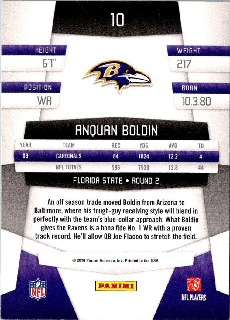 2010 Panini Certified Anquan Boldin