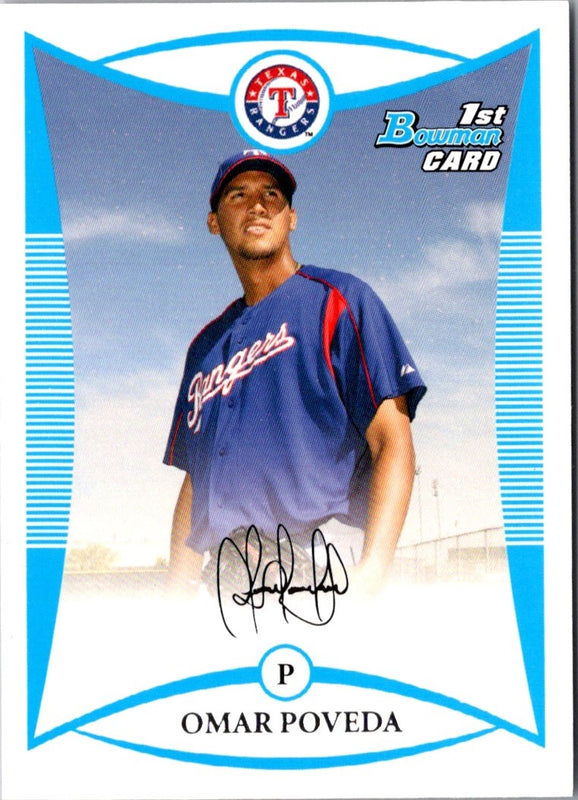 2008 Bowman Prospects Omar Poveda #BP92