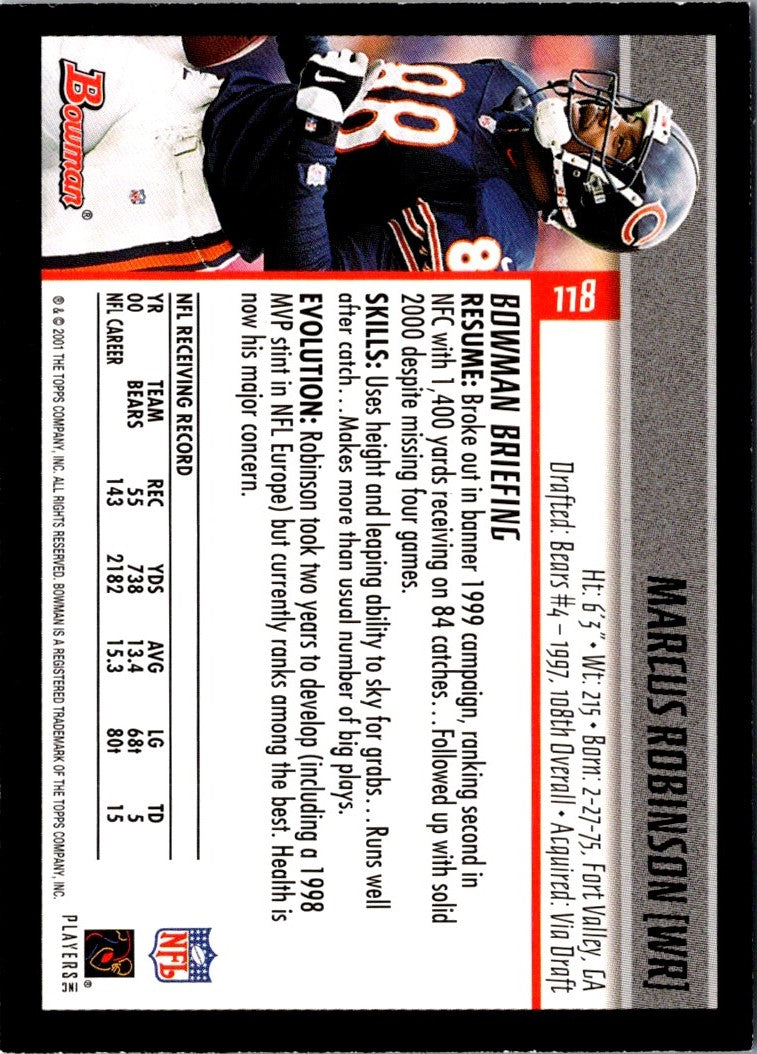 2001 Bowman Marcus Robinson