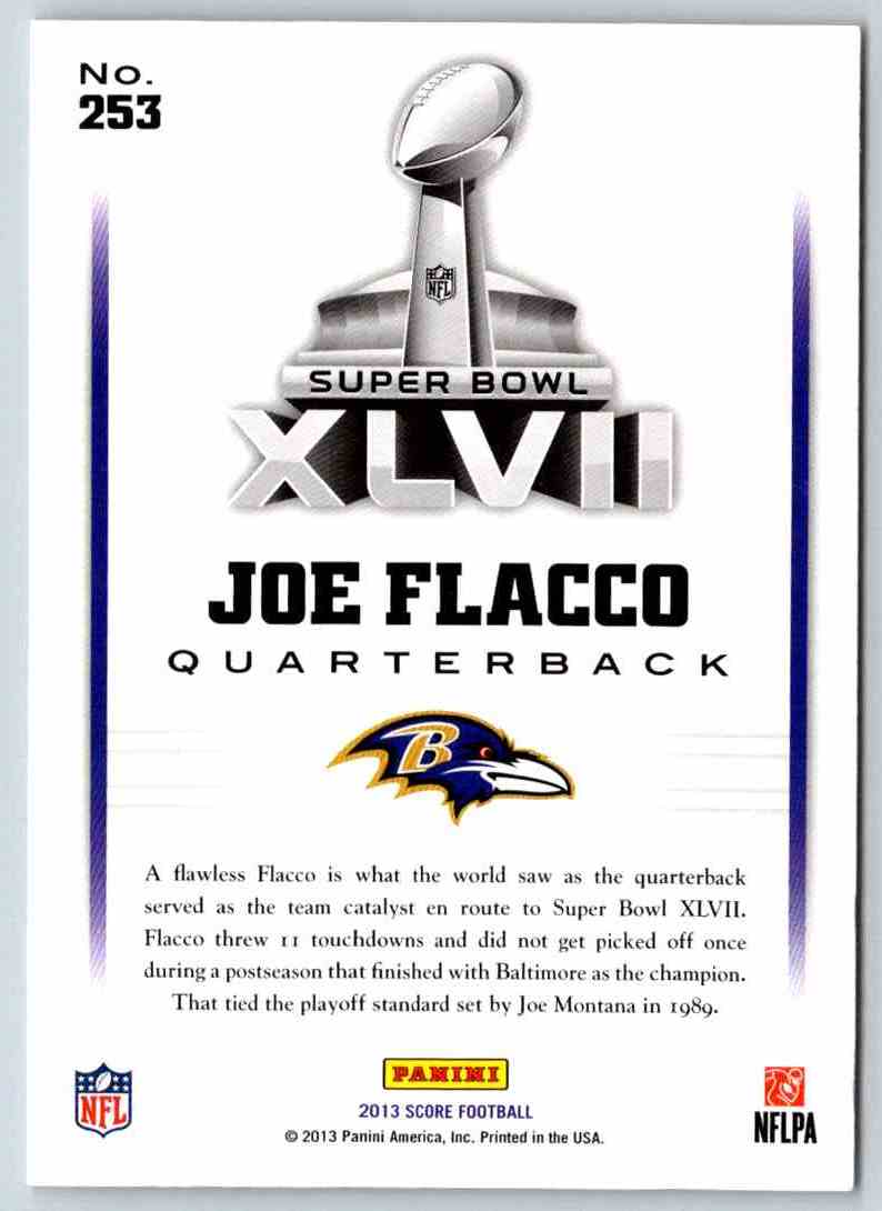 2013 Score Joe Flacco