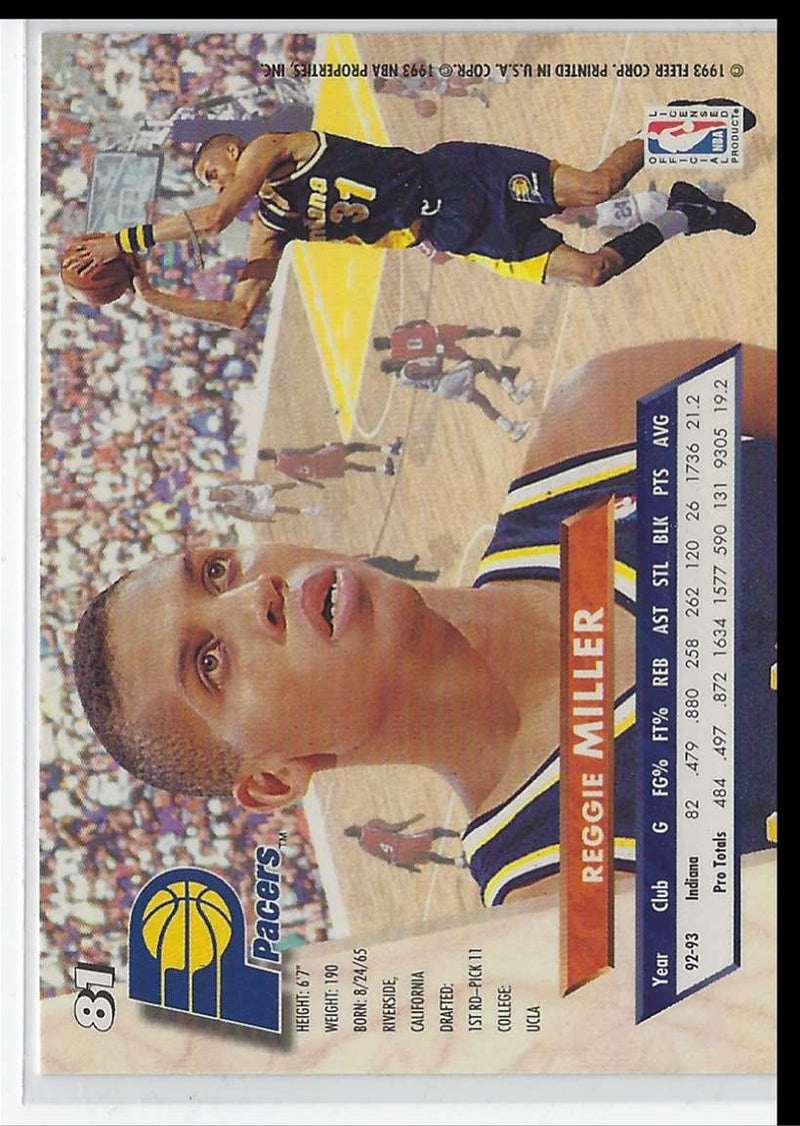 1999 Topps Gallery Reggie Miller