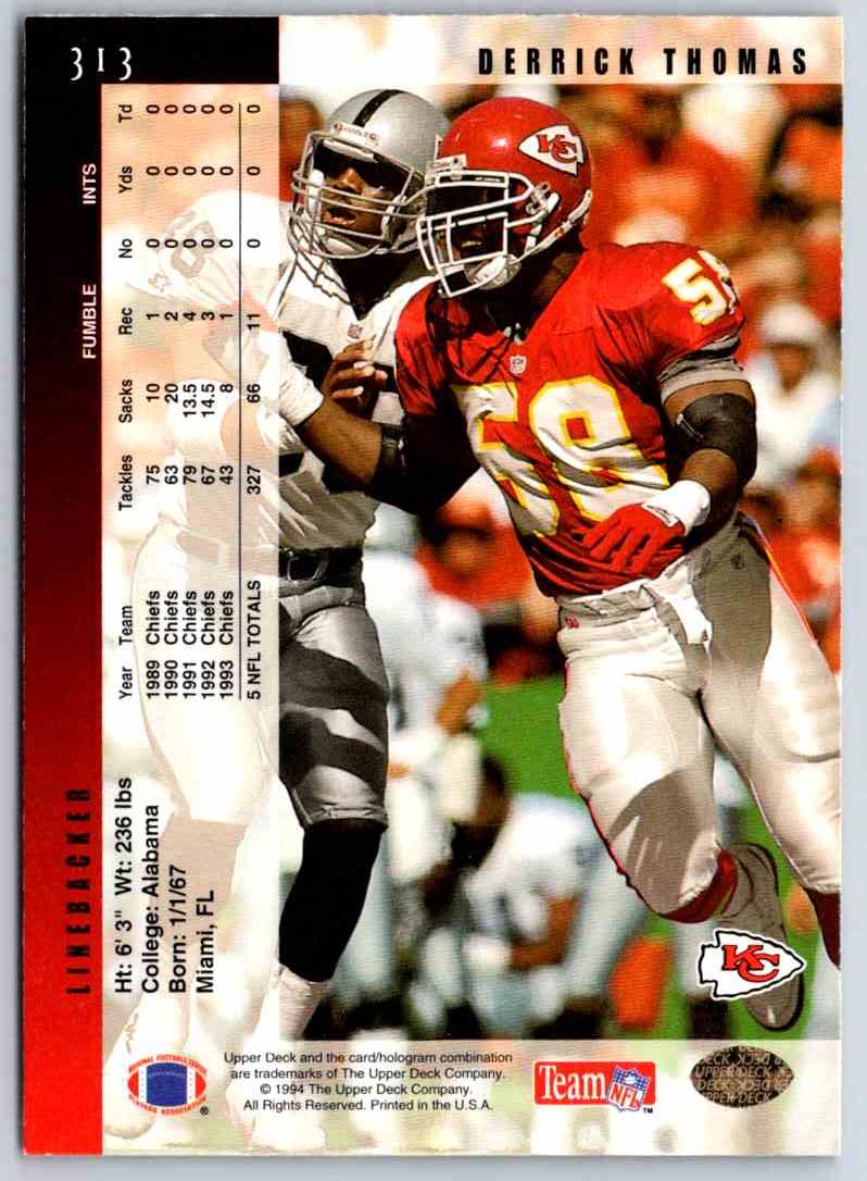 1994 Upper Deck Derrick Thomas
