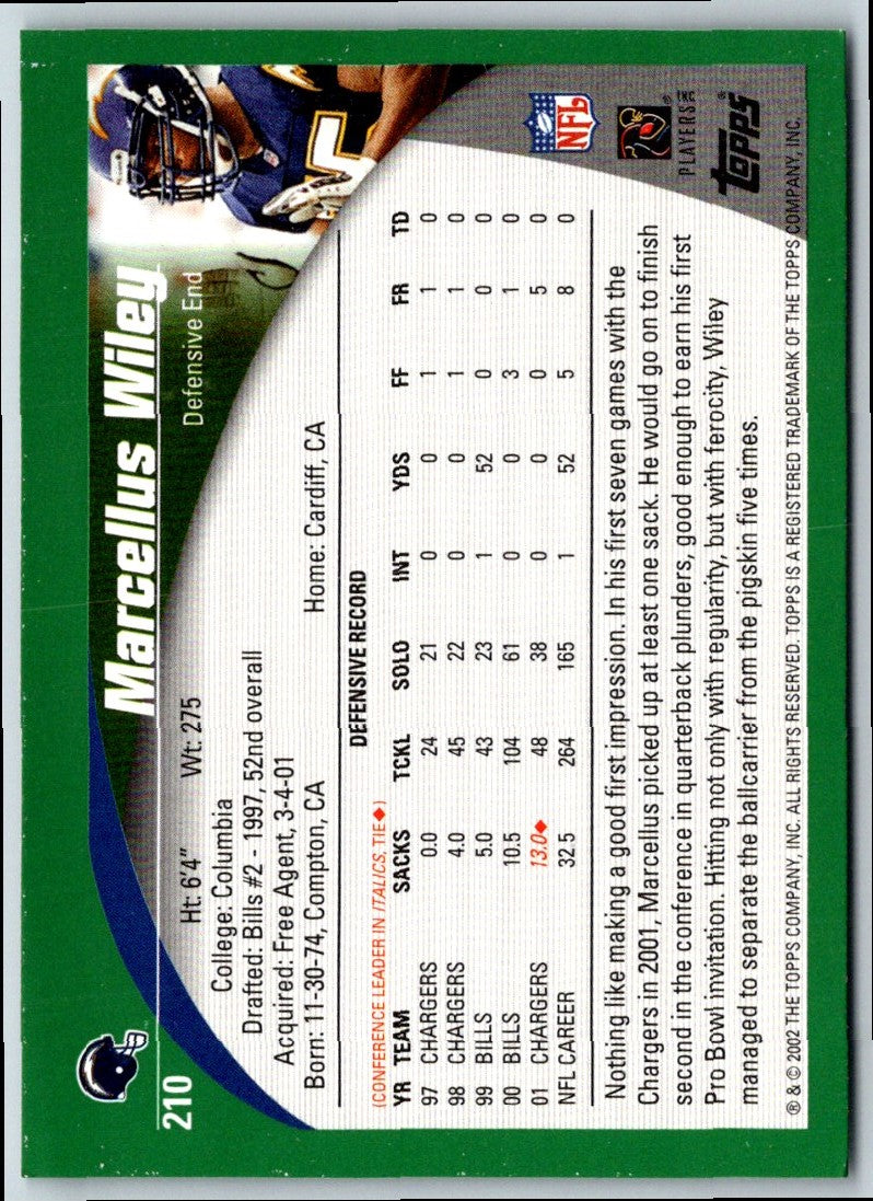 2002 Topps Marcellus Wiley