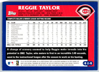 2003 Topps Reggie Taylor #414