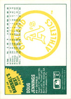 1988 Fleer Baseball's Best Sluggers vs Pitchers Doug Jennings #22