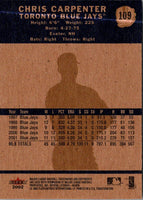2002 Fleer Tradition Chris Carpenter #109