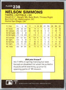 1986 Fleer Nelson Simmons