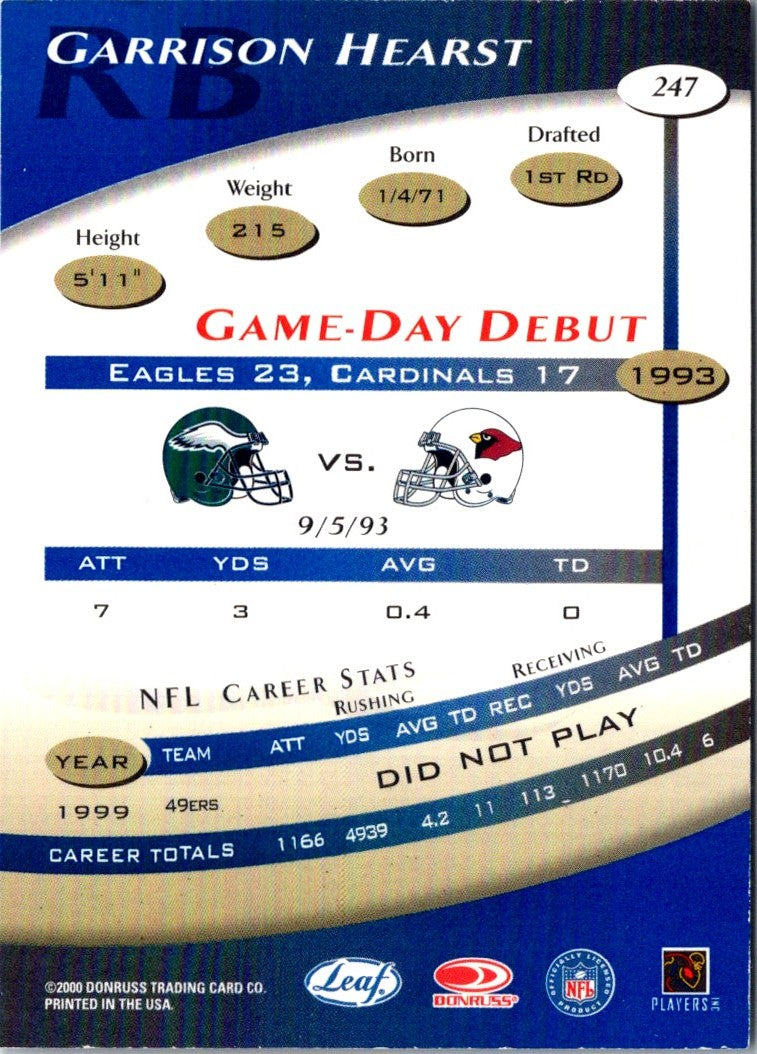 2000 Quantum Leaf Garrison Hearst