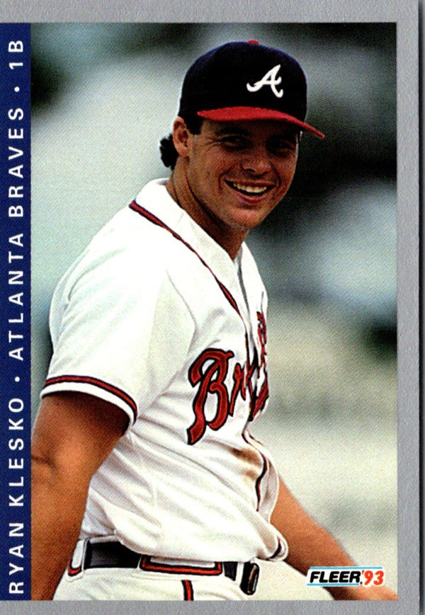 1993 Fleer Ryan Klesko #6