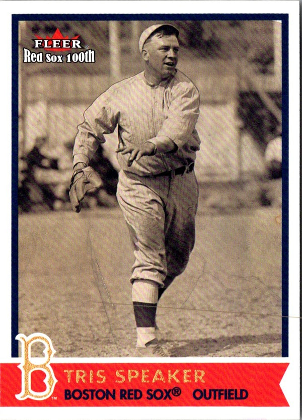 2001 Fleer Boston Red Sox 100th Anniversary Tris Speaker #41