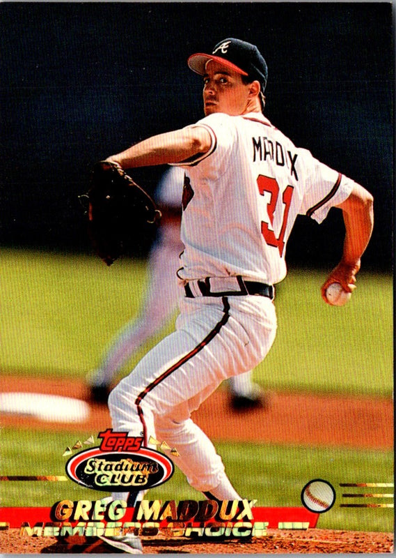 1993 Stadium Club First Day Production Greg Maddux #750