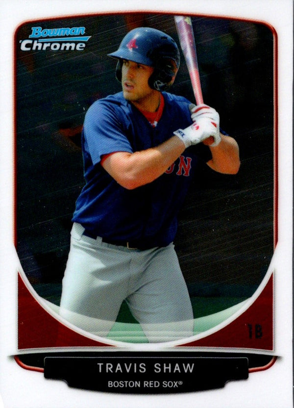 2013 Bowman Chrome Prospects Travis Shaw #BCP67