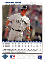 1995 Collector's Choice SE Silver Signature Dave Nilsson #71