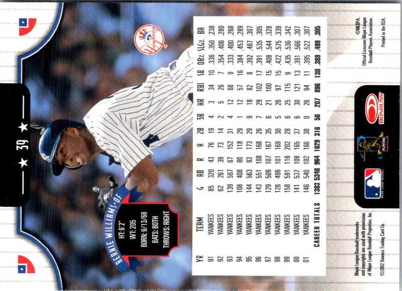 2002 Donruss Bernie Williams