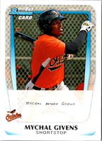 2011 Bowman Prospects Mychal Givens #BP50