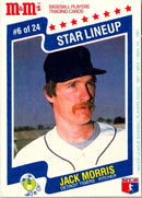 1987 M&M's Star Lineup Jack Morris