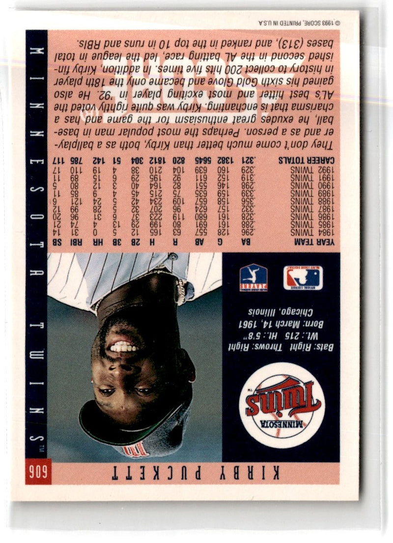 1993 Score Kirby Puckett