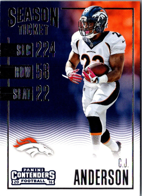 2016 Panini Contenders C.J. Anderson #65