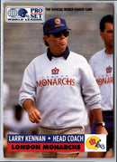 1991 Pro Set WLAF World Bowl Combo Larry Kennan