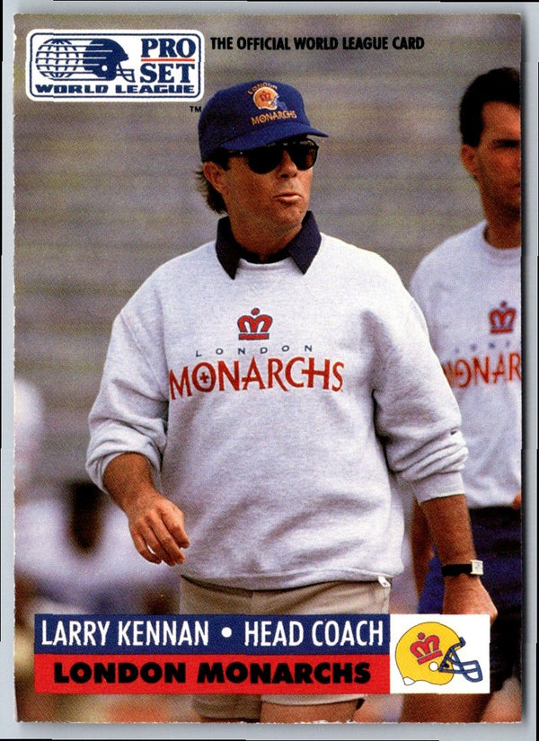 1991 Pro Set WLAF World Bowl Combo Larry Kennan #12