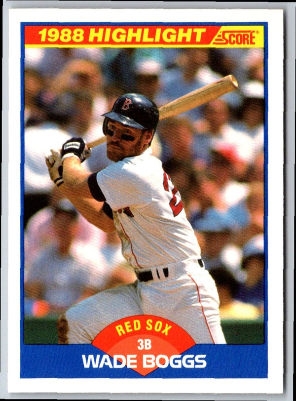 1989 Score Wade Boggs #654B