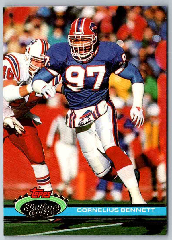 1991 Topps Stadium Club Football Cornelius Bennett #113