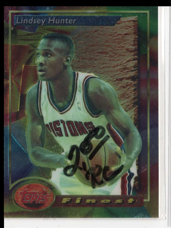 1993 Finest Lindsey Hunter #184 Rookie Hot