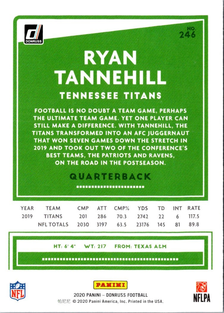 2020 Donruss Ryan Tannehill