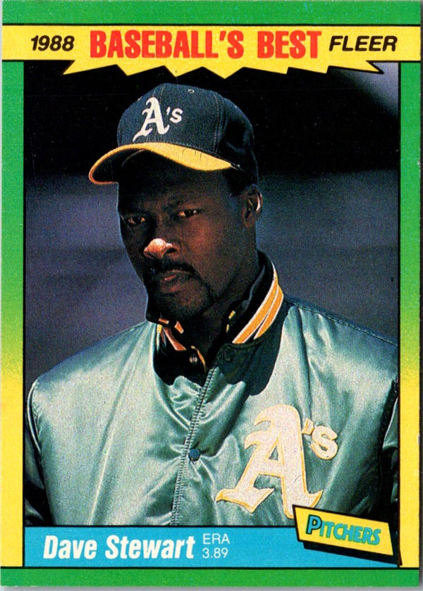 1988 Fleer Baseball's Best Sluggers vs Pitchers Dave Stewart #39