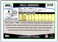 2011 Topps Football Kelly Jennings #316