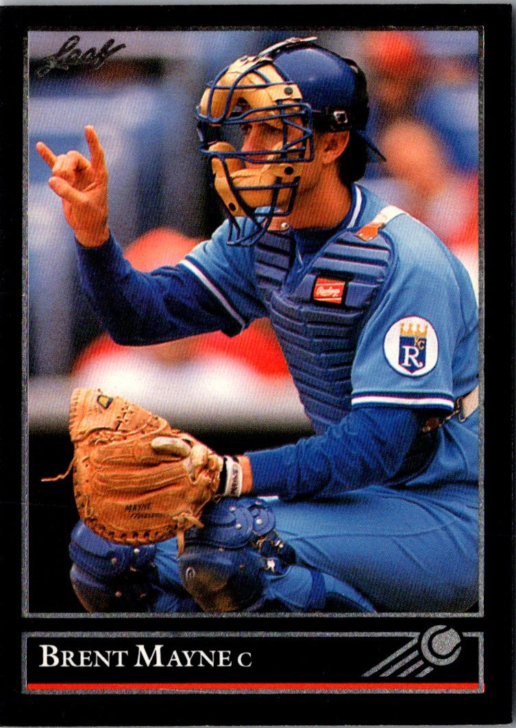 1992 Leaf Black Gold Brent Mayne