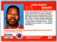 1990 Pro Set Johnny Rembert #367