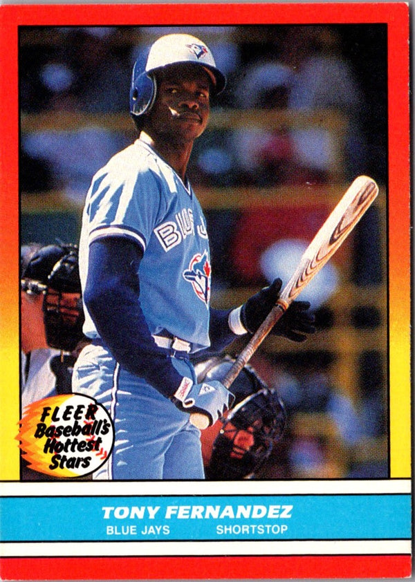 1988 Fleer Hottest Stars Tony Fernandez #10