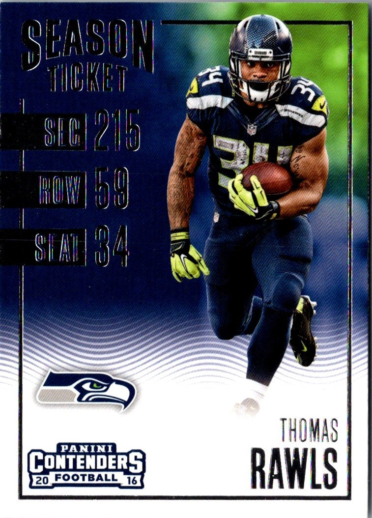 2016 Panini Contenders Thomas Rawls