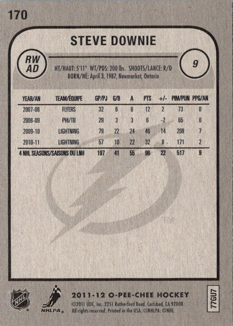 2011 O-Pee-Chee Steve Downie