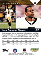 2001 Topps Debut Aaron Brooks #72