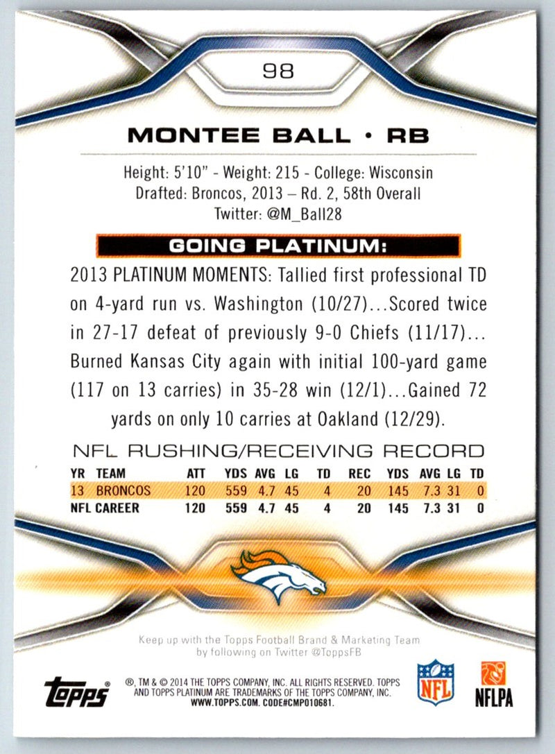 2014 Topps Platinum Montee Ball