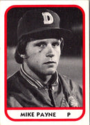 1981 TCMA Durham Bulls Mike Payne