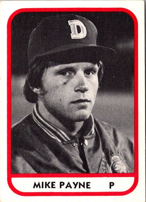 1981 TCMA Durham Bulls Mike Payne #23
