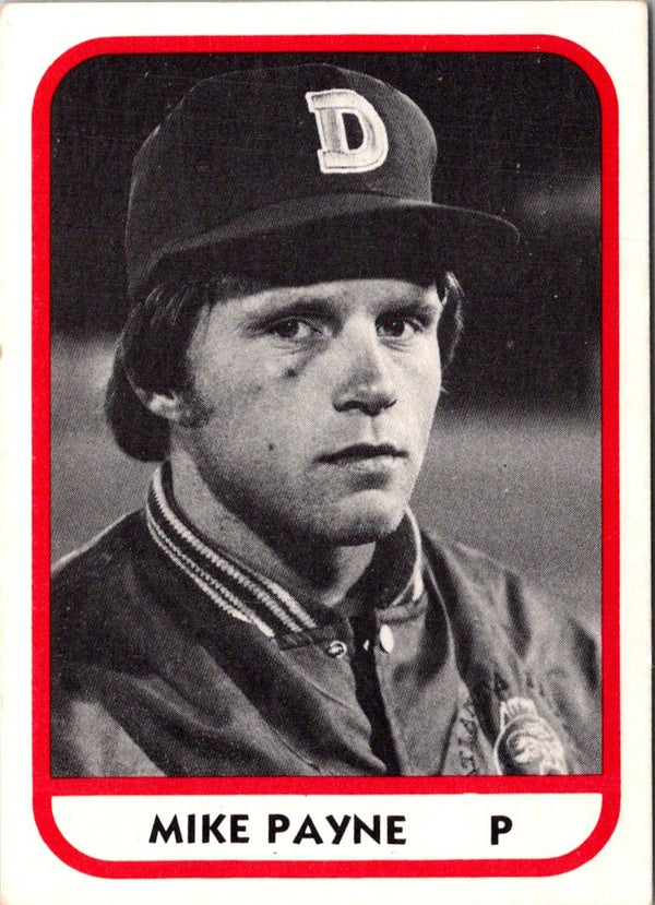 1981 TCMA Durham Bulls Mike Payne #23