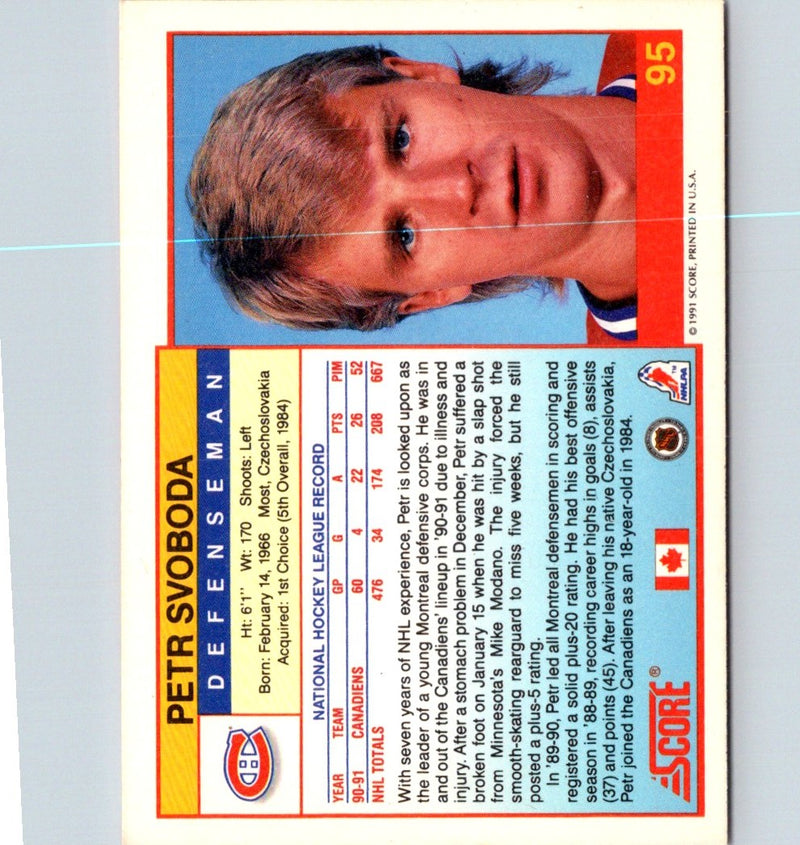 1991 Score Canadian English Petr Svoboda
