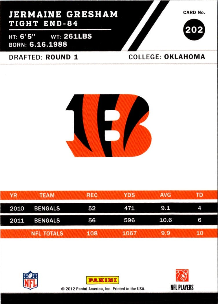 2012 Score Jermaine Gresham