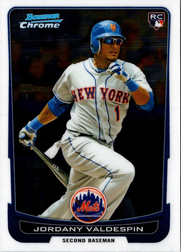 2012 Bowman Chrome Jordany Valdespin #82 Rookie