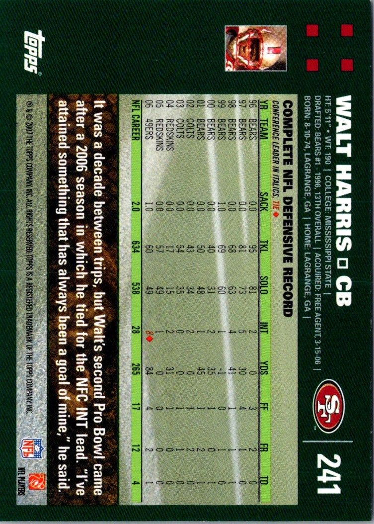 2007 Topps Walt Harris