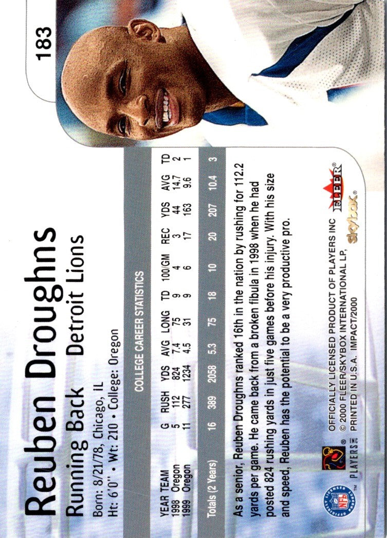 2000 Impact Reuben Droughns