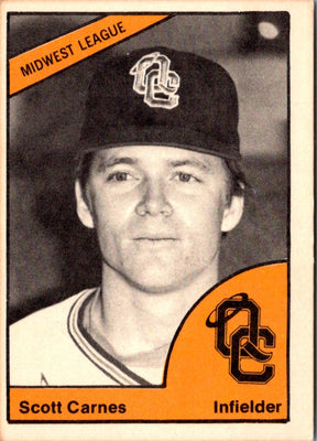 1977 TCMA Quad City Angels Scott Carnes #8