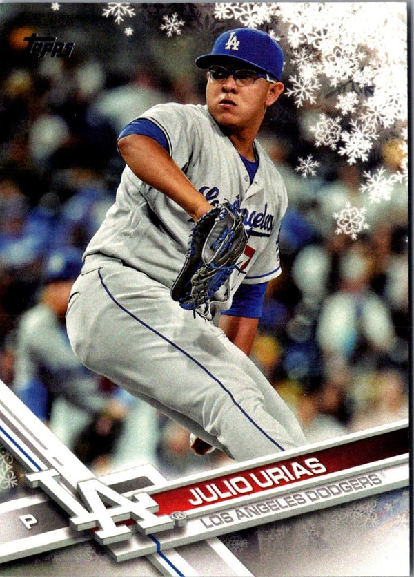 2017 Topps Holiday Julio Urias #HMW184