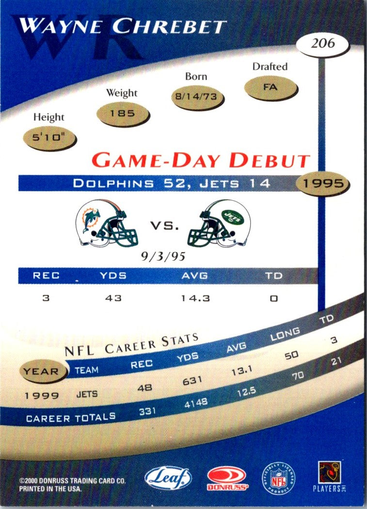 2000 Quantum Leaf Wayne Chrebet