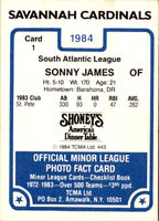 1984 TCMA Savannah Cardinals Sonny James #1